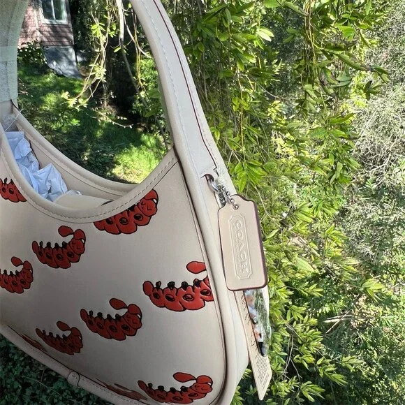 COACH Coachtopia Ergo Bag Caterpillar Print Bag CQ826 NWT AUTHENTIC - Picture 5 of 13